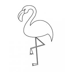 Malvorlage: Rosa Flamingo (Tiere) #198801 - Kostenlose Malvorlagen zum Ausdrucken