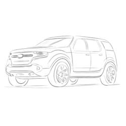 Malvorlage: 4x4 Fahrzeuge (Transport) #145944 - Kostenlose Malvorlagen zum Ausdrucken