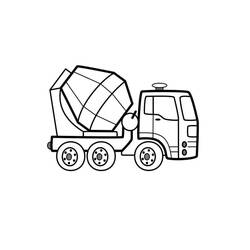Malvorlage: Betonmischer-LKW (Transport) #220952 - Kostenlose Malvorlagen zum Ausdrucken