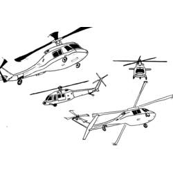 Malvorlage: Hubschrauber (Transport) #136148 - Kostenlose Malvorlagen zum Ausdrucken