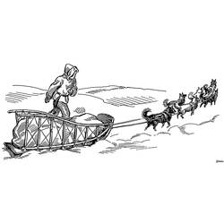 Malvorlage: Hundeschlitten (Transport) #142643 - Kostenlose Malvorlagen zum Ausdrucken