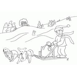 Malvorlage: Hundeschlitten (Transport) #142729 - Kostenlose Malvorlagen zum Ausdrucken