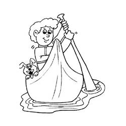 Malvorlage: Kleines Boot / Kanu (Transport) #142182 - Kostenlose Malvorlagen zum Ausdrucken