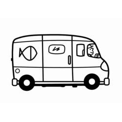 Malvorlage: Lieferwagen (Transport) #145401 - Kostenlose Malvorlagen zum Ausdrucken