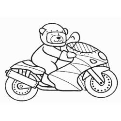 Malvorlage: Motorrad (Transport) #136260 - Kostenlose Malvorlagen zum Ausdrucken