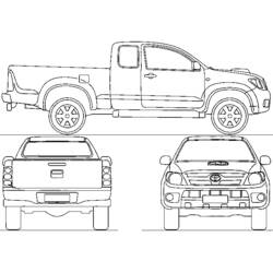 Malvorlage: Pickup-Truck (Transport) #144332 - Kostenlose Malvorlagen zum Ausdrucken