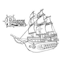 Malvorlage: Piratenschiff (Transport) #138243 - Kostenlose Malvorlagen zum Ausdrucken