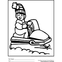 Malvorlage: Schneemobil (Transport) #139763 - Kostenlose Malvorlagen zum Ausdrucken