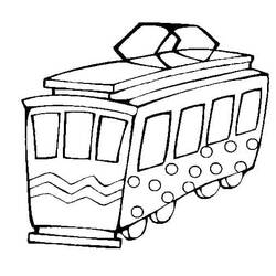 Malvorlage: Straßenbahn (Transport) #210534 - Kostenlose Malvorlagen zum Ausdrucken