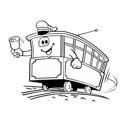 Malvorlage: Straßenbahn (Transport) #210542 - Kostenlose Malvorlagen zum Ausdrucken