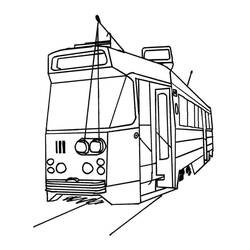 Malvorlage: Straßenbahn (Transport) #210544 - Kostenlose Malvorlagen zum Ausdrucken