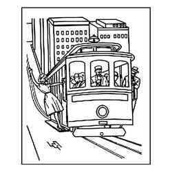 Malvorlage: Straßenbahn (Transport) #210549 - Kostenlose Malvorlagen zum Ausdrucken