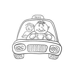 Malvorlage: Taxi (Transport) #204461 - Kostenlose Malvorlagen zum Ausdrucken