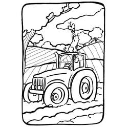 Malvorlage: Traktor (Transport) #141946 - Kostenlose Malvorlagen zum Ausdrucken