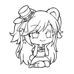 Zeichnungen zum Ausmalen: Gacha Life - Kostenlose Malvorlagen zum Ausdrucken