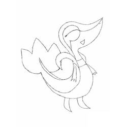 Zeichnungen zum Ausmalen: Snivy - Kostenlose Malvorlagen zum Ausdrucken