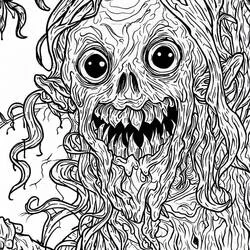 Horror und Scary Ausmalbild #193696 zum Ausdrucken und Ausmalen