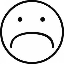Malvorlage Trauriges Smiley