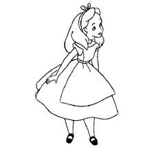 Alice im Wunderland - Kostenlose Ausmalbilder zum Ausdrucken