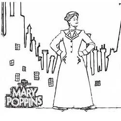 Mary Poppins Ausmalbild #204808 zum Ausdrucken und Ausmalen