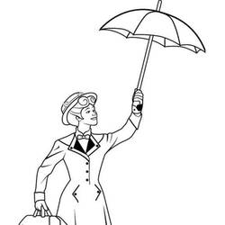 Mary Poppins - Kostenlose Ausmalbilder zum Ausdrucken