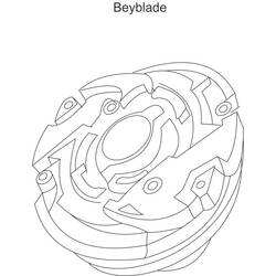 Malvorlage Beyblade Kreisel mit spitzen Flügeln