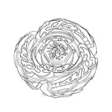Malvorlage Beyblade mit Drachen-Emblem