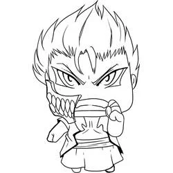 Malvorlage Chibi Grimmjow mit Kiefermaske Malvorlage Chibi Grimmjow mit Kiefermaske