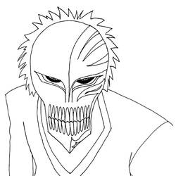 Malvorlage Ichigo Hollow mit gruseliger Maske Malvorlage Ichigo Hollow mit gruseliger Maske