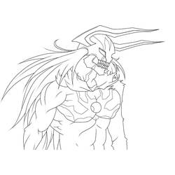 Malvorlage Ichigo Kurosaki in seiner Hollow-Form Malvorlage Ichigo Kurosaki in seiner Hollow-Form