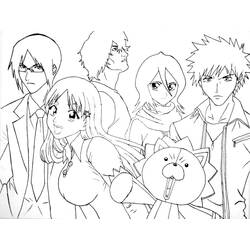 Malvorlage Bleach Charaktere als Gruppe Malvorlage Bleach Charaktere als Gruppe