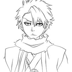 Malvorlage Toshiro Hitsugaya Nahaufnahme-Porträt Malvorlage Toshiro Hitsugaya Nahaufnahme-Porträt
