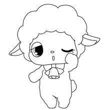 Malvorlage Jewelpet Luna das zwinkernde Schaf