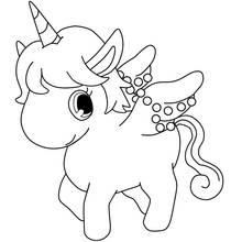 Malvorlage Opal das Jewelpet-Einhornpony