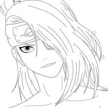 Malvorlage Naruto Ninja-Porträt mit Stirnband