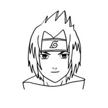 Malvorlage Sasuke mit seinem Stirnband