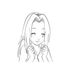 Sakura Haruno - Kostenlose Ausmalbilder zum Ausdrucken