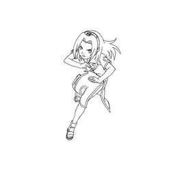 Malvorlage Sakura Haruno in Kampfhaltung