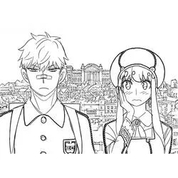 Spy x Family Ausmalbild #182892 zum Ausdrucken und Ausmalen