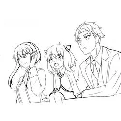 Spy x Family Ausmalbild #182894 zum Ausdrucken und Ausmalen