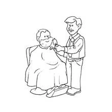 Friseur - Kostenlose Ausmalbilder zum Ausdrucken