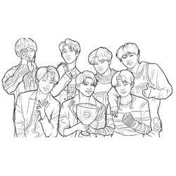 BTS - Kostenlose Ausmalbilder zum Ausdrucken BTS - Kostenlose Ausmalbilder zum Ausdrucken