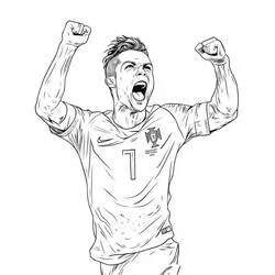 Cristiano Ronaldo - Kostenlose Ausmalbilder zum Ausdrucken Cristiano Ronaldo - Kostenlose Ausmalbilder zum Ausdrucken