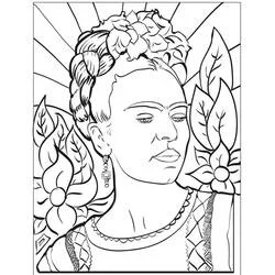 Frida Kahlo - Kostenlose Ausmalbilder zum Ausdrucken Frida Kahlo - Kostenlose Ausmalbilder zum Ausdrucken