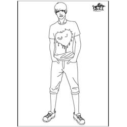 Justin Bieber - Kostenlose Ausmalbilder zum Ausdrucken Justin Bieber - Kostenlose Ausmalbilder zum Ausdrucken