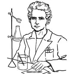 Marie Curie - Kostenlose Ausmalbilder zum Ausdrucken Marie Curie - Kostenlose Ausmalbilder zum Ausdrucken