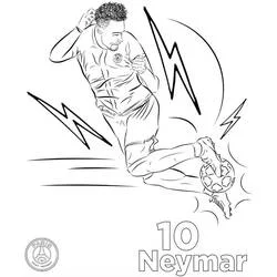 Neymar - Kostenlose Ausmalbilder zum Ausdrucken Neymar - Kostenlose Ausmalbilder zum Ausdrucken