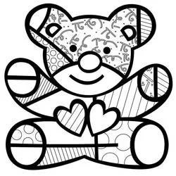 Romero Britto - Kostenlose Ausmalbilder zum Ausdrucken Romero Britto - Kostenlose Ausmalbilder zum Ausdrucken
