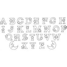 Buchstaben und Alphabet - Kostenlose Ausmalbilder zum Ausdrucken