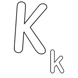 Buchstabe K - Kostenlose Ausmalbilder zum Ausdrucken